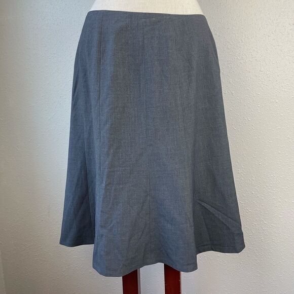 NWT Calvin Klein Charcoal Stretch Skirt Size 8 - Picture 1 of 7